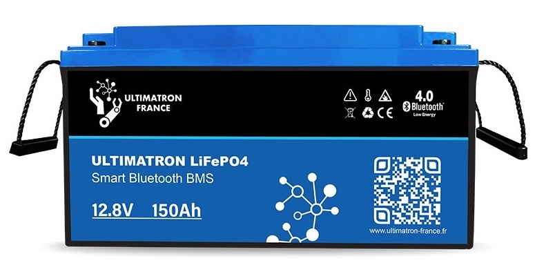 batterie lithium ultimatron lifepo4 smart bms 12.8v 150ah